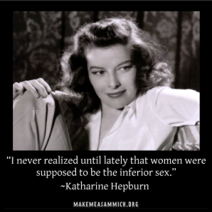 Katherine Hepburn not inferior sex