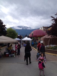 the Revelstoke Farmers' Market is a warm place even on a cool grey day.