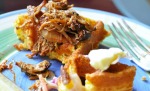 pulled pork and waffles
